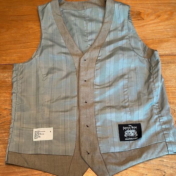 Saville Row Vest Gray S Unisex - Picture 9 of 10